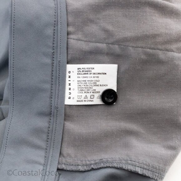 Dunning Golf Pants Mens 40X32 Everbest Grey Performance Stretch Casual Athletic - Picture 5 of 9